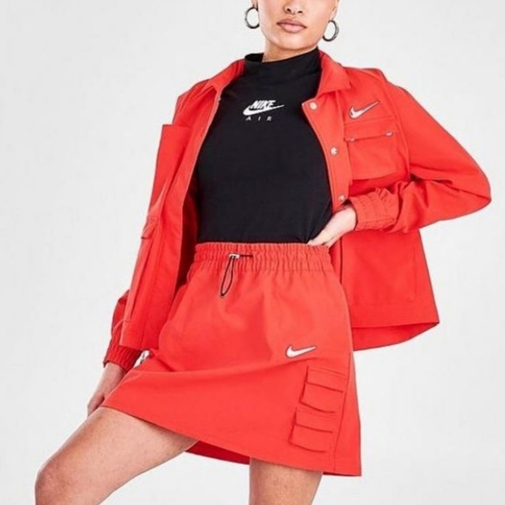 NIKE Sportswear Cargo Skirt Large Crimson Pinkish/Red